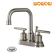 Centerset Bathroom Faucet With Pop Up Drain Assembly