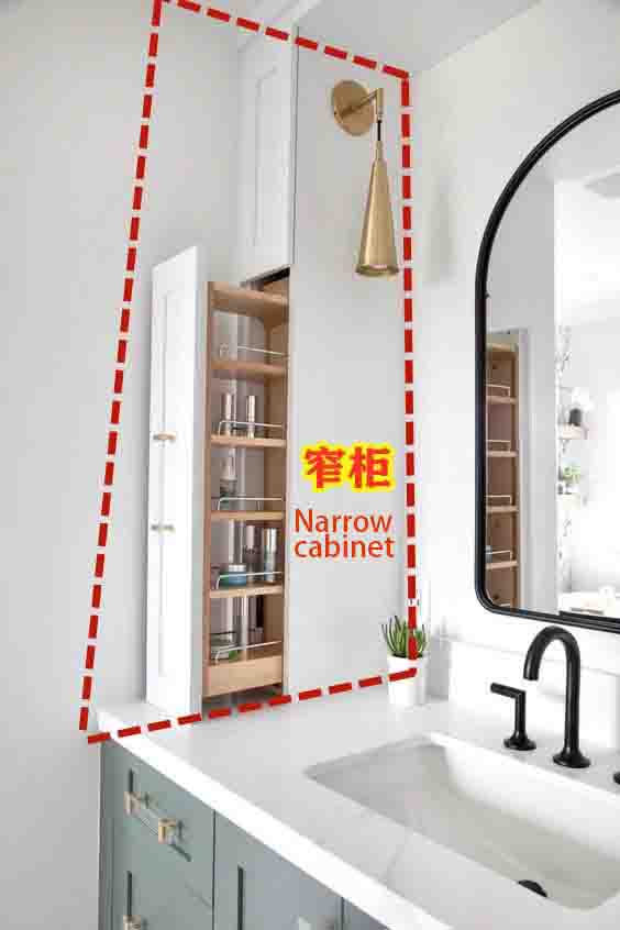 narrow cabinet
