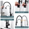 wowow matte black solid brass pre rinse faucet