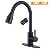oil rubbed bronze kitchen faucet with sprayer 1 1