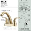 centerset brushed gold bathroom faucet