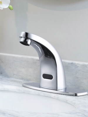 wowow chrome touchless bathroom faucet