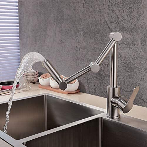 deck mounted pot filler kitchen sink faucet