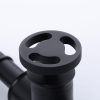 matte black industrial pipe bathroom faucet