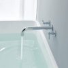 wowow 2 handle chrome roman wall mount bathroom tub filler