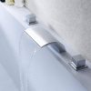 wowow 2 handle deck mount waterfall chrome roman tub faucet