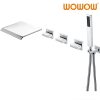 wowow 5 hole chrome wall mount waterfall tub filler