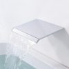 wowow 5 hole chrome wall mount waterfall tub filler