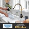 wowow black and gold kitchen faucet