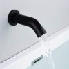 wowow black wall mount tub filler faucet with handheld shower