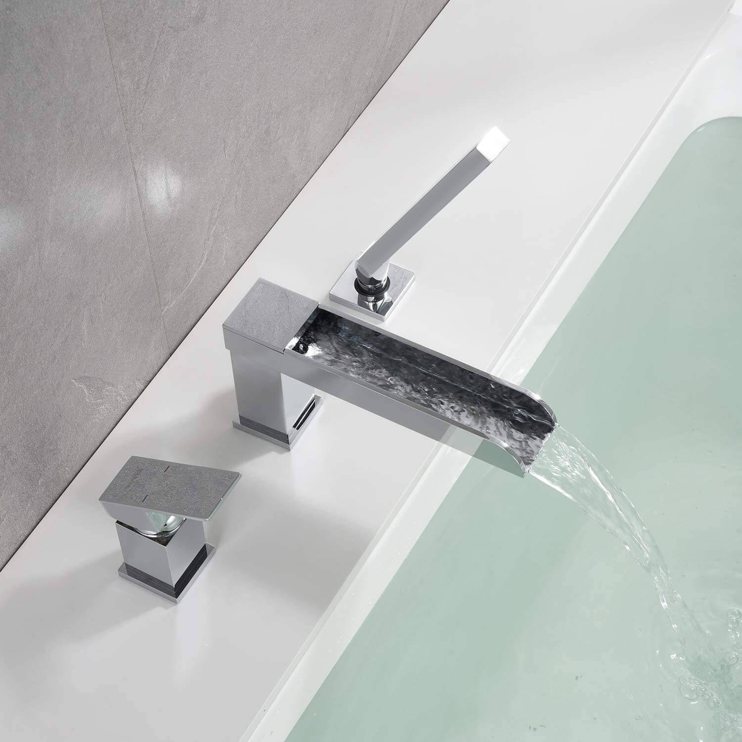 wowow brass chrome tub filler with hand shower
