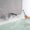 wowow brass chrome tub filler with hand shower