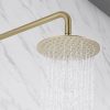 wowow brushed gold 3 handle tub and shower faucet set