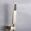 wowow brushed gold swivel wall mount tub filler with hand shower