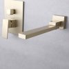 wowow brushed gold swivel wall mount tub filler with hand shower