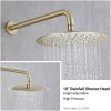 wowow brushed gold tub shower combo faucet nga adunay handheld