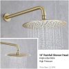 wowow brushed gold tub shower combo faucet with handheld