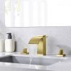 wowow brushed gold waterfall bathroom faucet