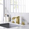 wowow brushed gold waterfall bathroom faucet