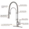 wowow brushed nickel solid brass pre rinse faucet