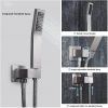 wowow brushed nickel ceiling mounted rain shower system