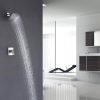 wowow brushed nickel rain shower head system