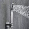 wowow brushed nickel rain shower system with 12 inch shower head