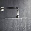 wowow brushed nickel rain shower system with 12 inch shower head