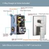 wowow brushed nickel rain shower system with body jets and handheld