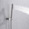 wowow brushed nickel rain shower system with handheld spray