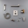 wowow brushed nickel swivel wall mounted tub filler with hand shower