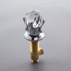 wowow chrome bathroom faucet with crystal knobs