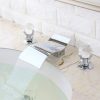 wowow chrome bathroom faucet with crystal knobs