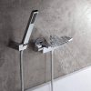 wowow chrome bathroom tub filler faucet with handheld shower