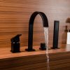 wowow deck mounted roman tub faucet with hand shower