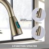 wowow gold kitchen faucet with pull down sprayer