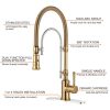 wowow gold solid brass pre rinse faucet