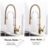 wowow gold solid brass pre rinse faucet