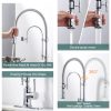 wowow high arc commercial kitchen faucet