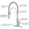 wowow high arc commercial kitchen faucet