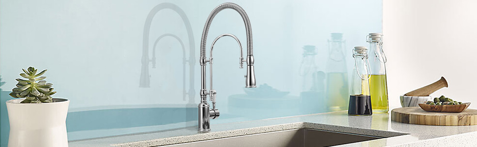 wowow high arc commercial kitchen faucet