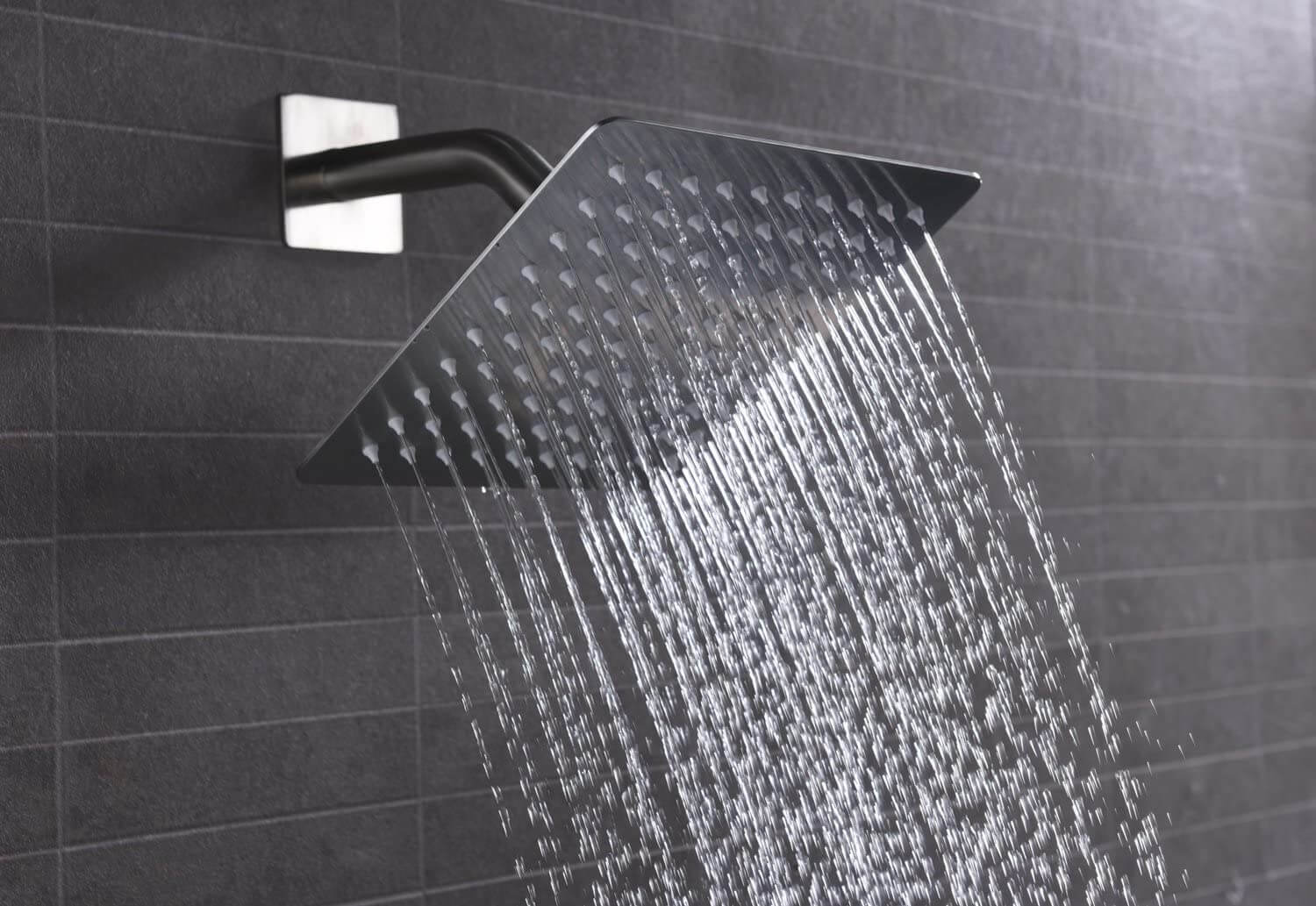 wowow luxury brushed nickel rain shower combo set
