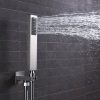 wowow luxury brushed nickel rain shower combo set