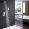 wowow luxury brushed nickel rain shower combo set