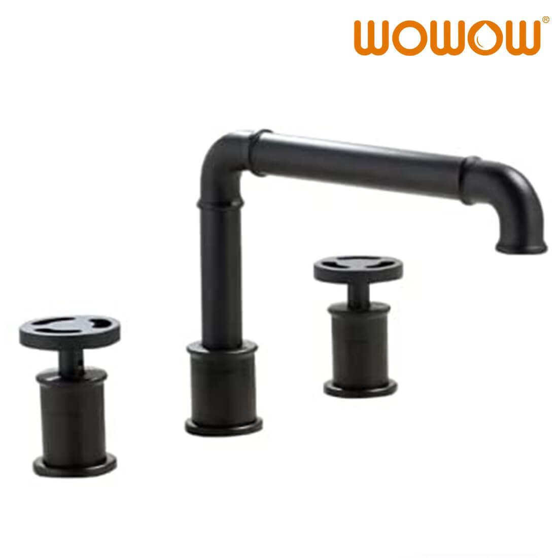 wowow matte black pipe faucet industrial pipe faucet
