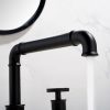 wowow matte black pipe faucet industrial pipe faucet