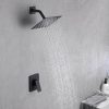 wowow matte black rain shower head system