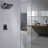 wowow matte black rain shower head system