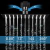 wowow matte black rain shower system with body jets and handheld