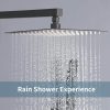 wowow matte black rain shower system with body jets and handheld